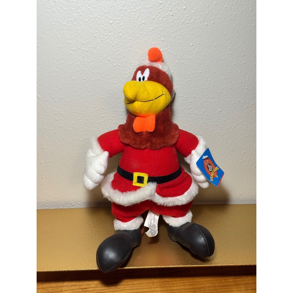 Vintage 1997 Looney‎ Tunes Foghorn Leghorn Santa Plush Ace Novelty NWT 10"